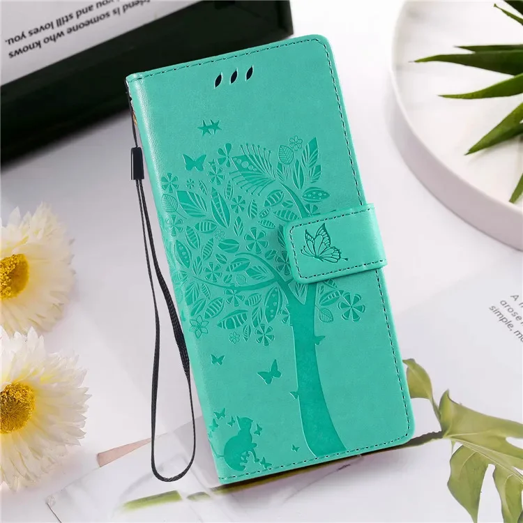 Luxury Leather Flip Wallet Phone Case with Card Slots and Stand