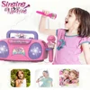 Kids Microphone Karaoke Machine Music Instrument Toys with Light Indoor Outdoor Travel Educational Toy Gift for Girl Boy Child 3