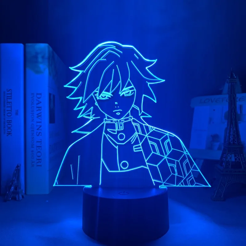 Anime Led Light Kimetsu No Yaiba Kokushibo for Bedroom Decoration Night Light Gift Manga 3d Lamp Demon Slayer Room Decor home depot dinosaur light Night Lights