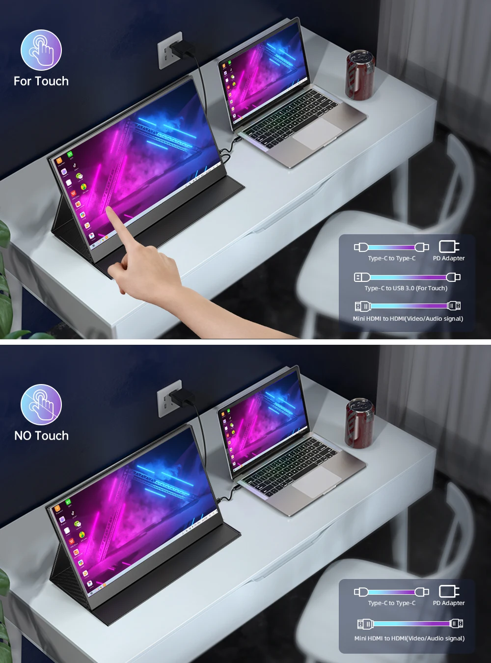 UPERFECT ޴ ̹  ġ г, 1080P  ÷, Ʈ ޴, Ps4 ġ, Xbox One, 60hz IPS ũ, 15.6 ġ