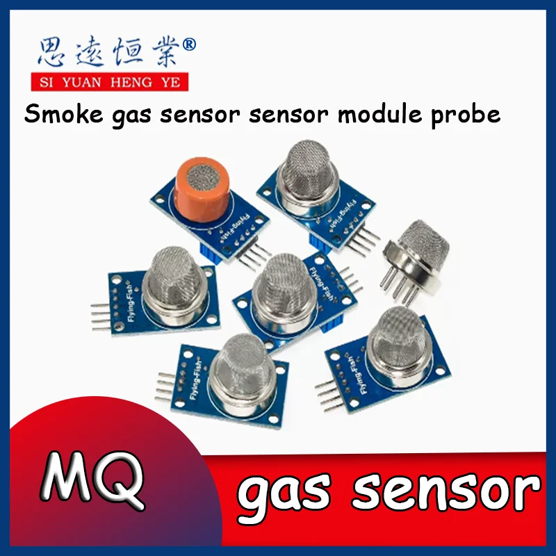 1 Pz Mq-2/3 Mq-4 Mq-5 Mq-6 Mq-7 Mq-8 Mq-9 Mq-135 Rilevamento Fumo Metano Modulo Sensore Di Gas Liquefatto Per Arduino Starter Kit Fai Da Te