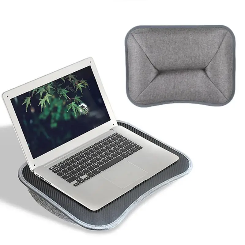 

Lap Top Tray For Lap Lapdesk For Laptop With Soft Pillow Cushion Writing Padded Tray With Handle For Work And Game On Couch
