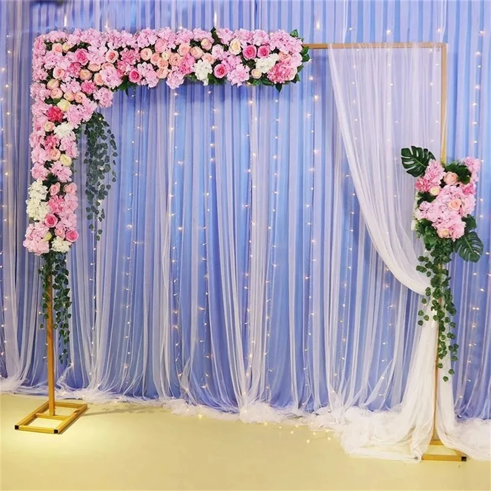 

Metal Square Arch Stand Wedding Flower Stand Backdrop Decoration Birthday Party Decor Lawn Wedding Layout Balloon Arches Frame