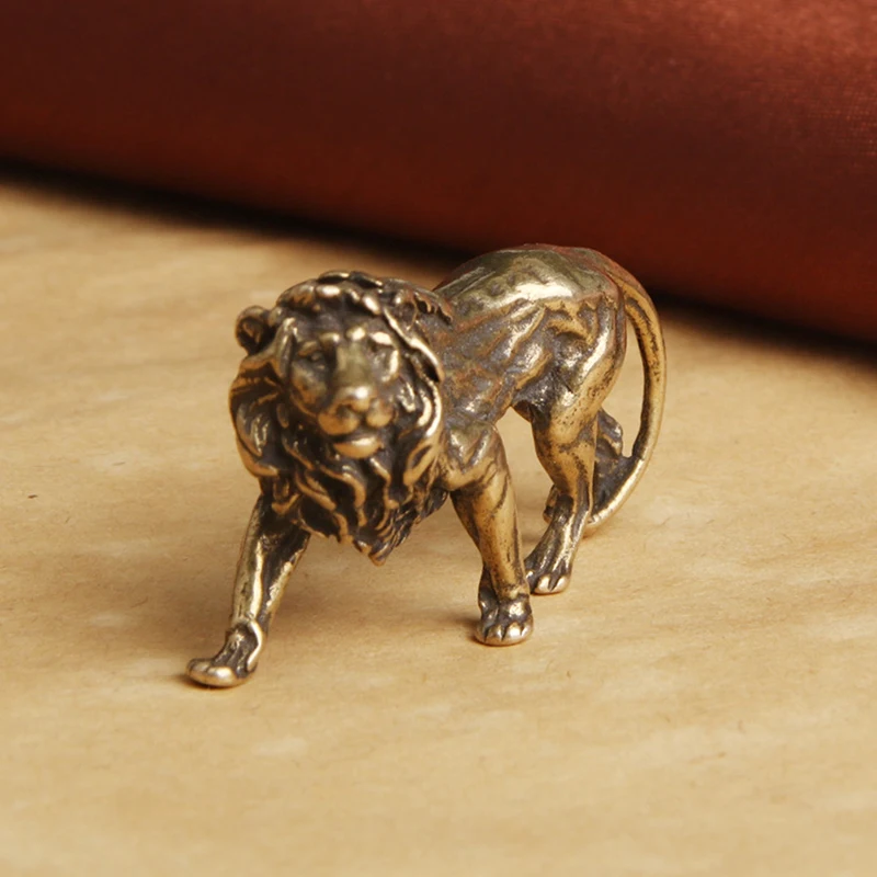 Copper Lion Figurine 4