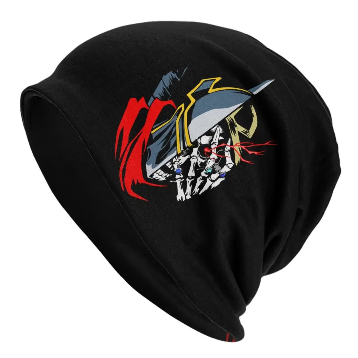 

Overlord Skull (Warm Knitted Cap Fashion Bonnet Hat Autumn Winter Outdoor Beanies Hats for Unisex Adult