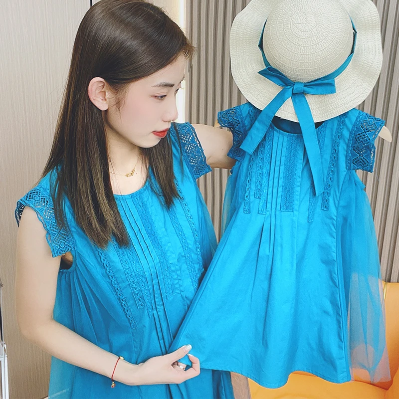 Mom And Daughter One Piece Clothing Summer Mother Baby Girls Same