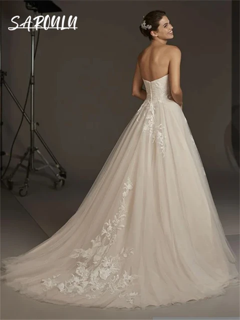 Ethereal and Enchanting: The Light Champagne Lining Wedding Dress for 2024