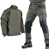 Tactical Uniform Airsoft Clothes Training Suits Camo Workwear Hunting Shirts Cargo Pant Paintball Sets Hiking Pant Men Windproof 2