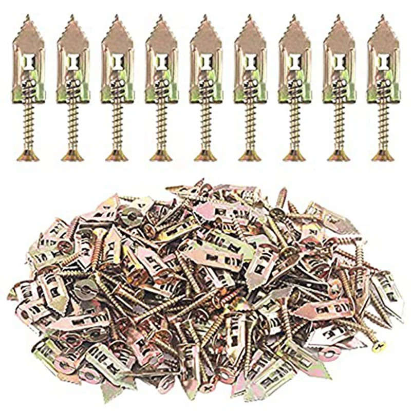 

Hollow-Wall Anchor Kit With Screws, Expansion Screws Set Suitable For Wall Insulation Board, Shelf