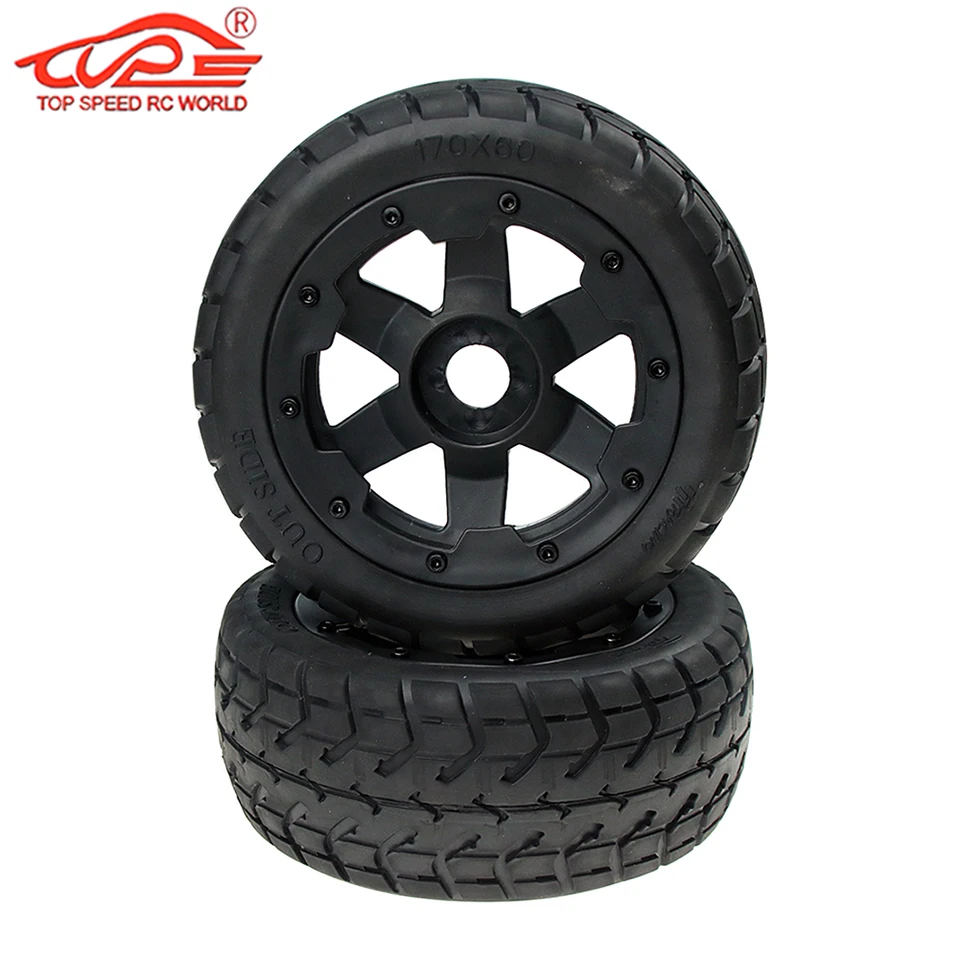 TITRACING Front & Rear All Terrain Tires Wheels — For 1/5 Scale HPI ROVAN KingMotor KM BAJA 5B SS RC Car