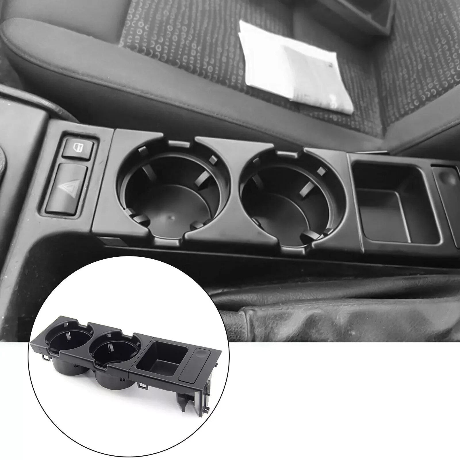 1pc 자동차 센터 콘솔 음료 컵 홀더 BMW E46 325 328 330 1999-2006 O..