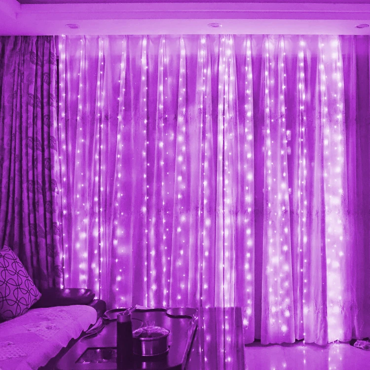 thumbnail image 1 of USB Curtain LED Light String Christmas Fairy Garland Lamp New Year 2025 Home Bedroom Xmas Party Decoration Noel Navidad Pendant, 1 of 5