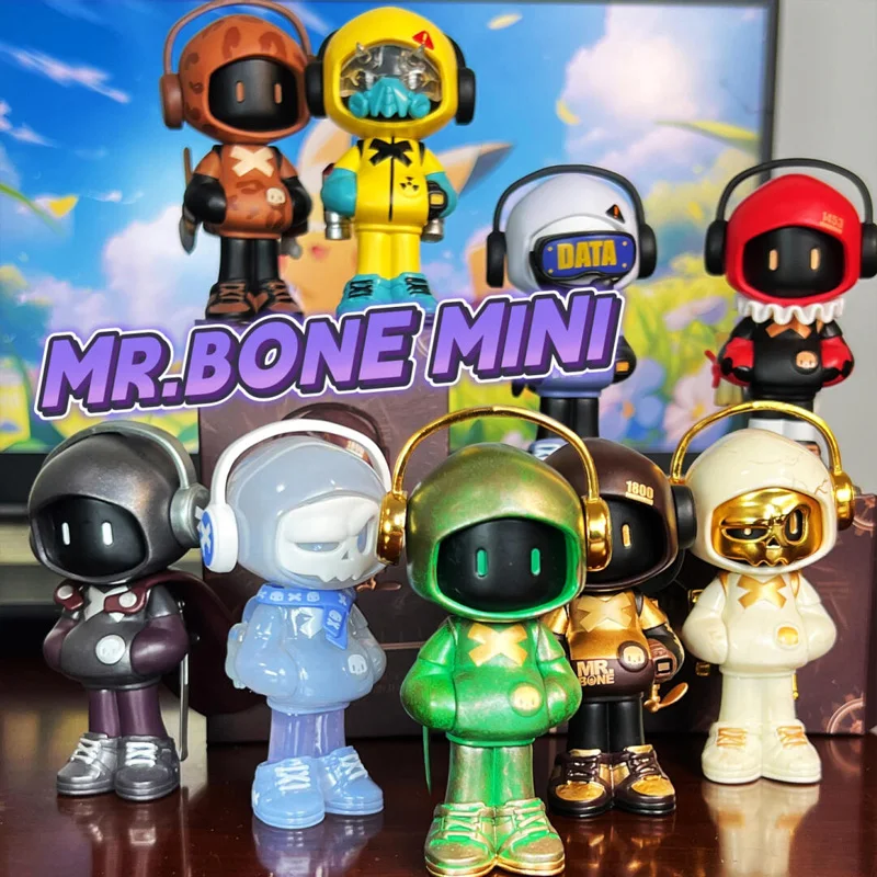 Mr.Bone Mini 2 Time Traveler Series Blind Box Cute Mr.Bone Roman