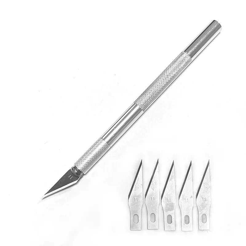 6종 아트 나이프 목공예 수공예 종이 커팅 도구 액세서리 알루미늄 합금 수공예 칼 모델