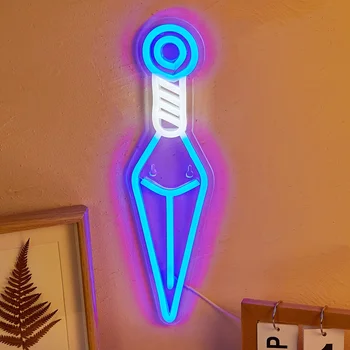 Ninja arma LED Neon Sign - Vibrant Wall & Table Decor-luce alimentata tramite USB per camera da letto-Instant Ambiance Creator