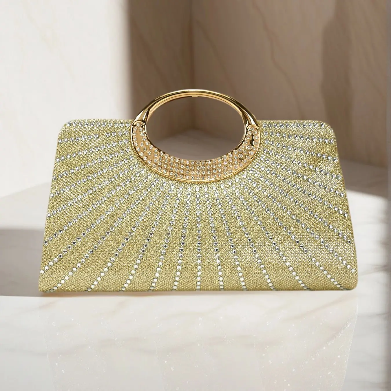 Glitter Evening Clutch Bags Rhinestones Bridal Handbags