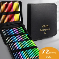 Deluxe Watercolor Colored Pencil Collection with Storage Cases - Professional Sketching & Art Supplies Set (72 Oily)