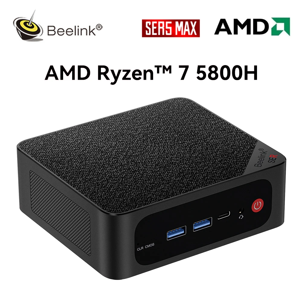 Beelink Mini PC SER5 AMD Ryzen5 5560U Triple-display Via DisplayPort+H