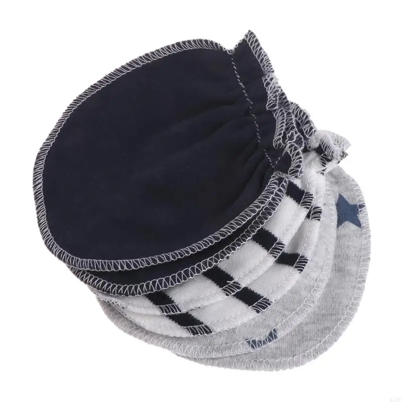 K3NF Skin-friendly Infant Boys Girls Anti Scratch Mittens Soft Anti Eat Gloves
