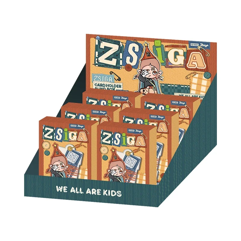 thumbnail image 1 of Pop Mart Zsiga We All Are Kids Series Card Holder Blind Box Guess Bag Mystery Box Toys Doll Cute Anime Figure Desktop Ornaments, 1 of 5