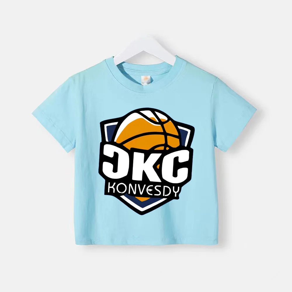 thumbnail image 1 of Camiseta de verano 100 % algodón para adolescentes, camiseta para niños con estampado sencillo de oso de dibujos animados, cuello redondo, cómoda camiseta de manga corta para niños y niñas, 1 of 5