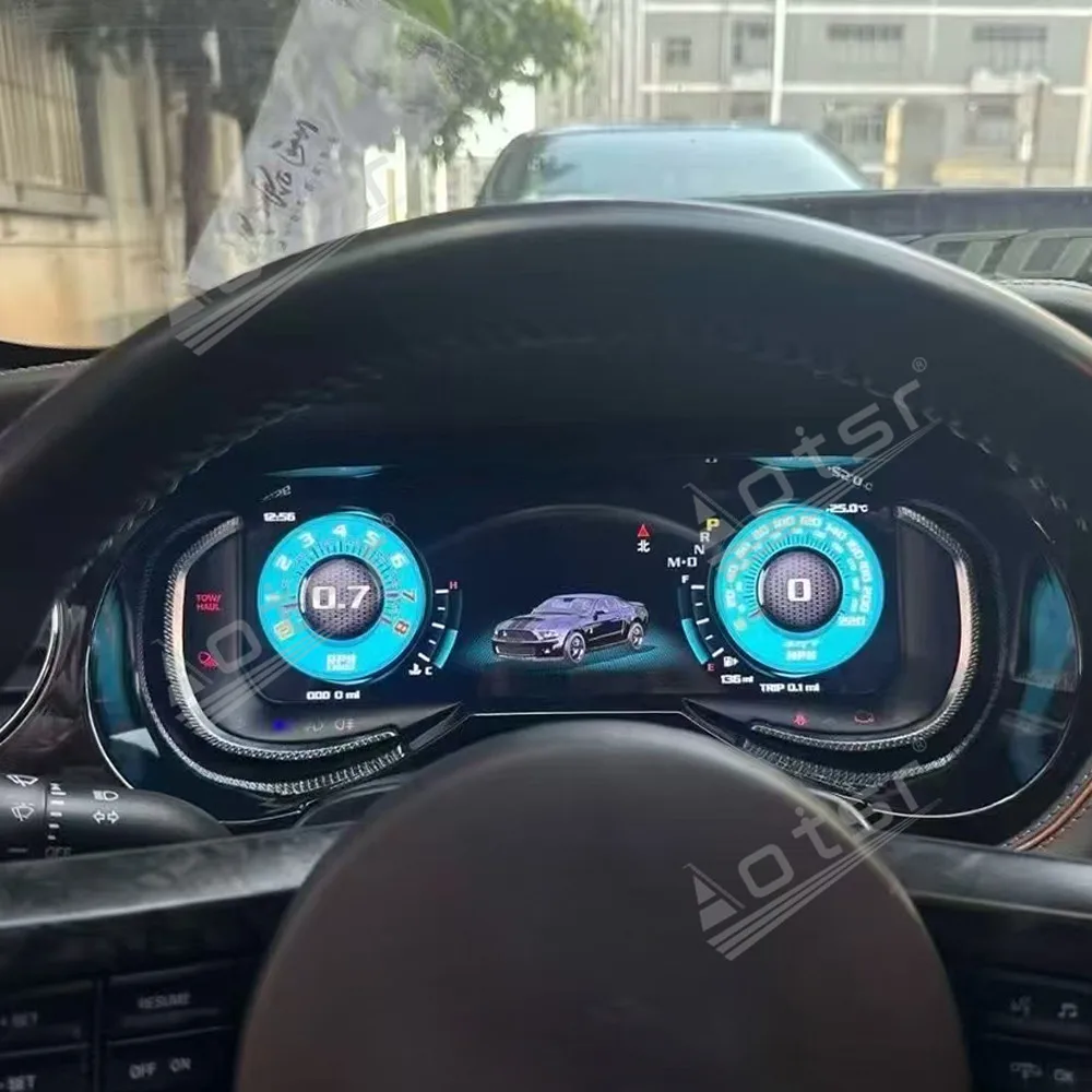 Panel de Instrumentos Digital para Ford Mustang GT GT500 2009-2014, Pantalla Virtual de Cabina, Velocímetro, Accesorios para Auto 6