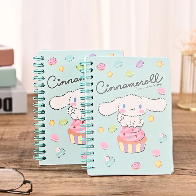 Kawaii Sanrio Cinnamoroll Kuromi A5 Coil Notebook 60 Pages Cute Portability  Cartoon Notepad Student Stationery Holiday Gifts - AliExpress