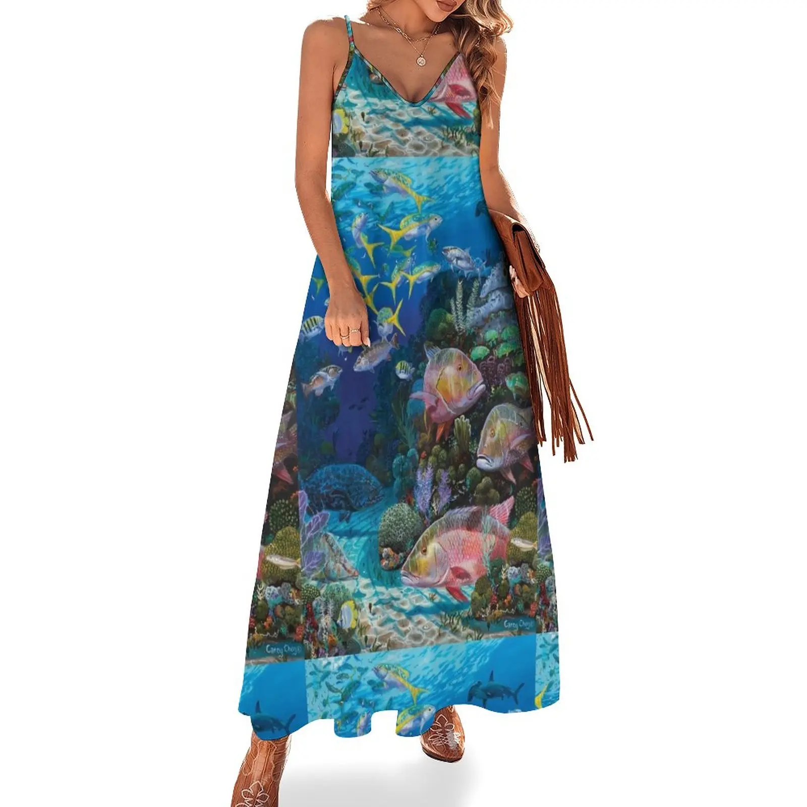 

Mutton Reef Sleeveless Dress dresses ladies 2024 summer Women long dress african dresses for woman