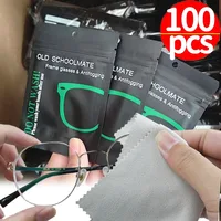 1/100Pcs Super Anti-fog Glasses Cloth for Eyeglasses Wipes Lens Cloth Defogger Suede Pre-moistened Chamois Sunglasses Wipes 2