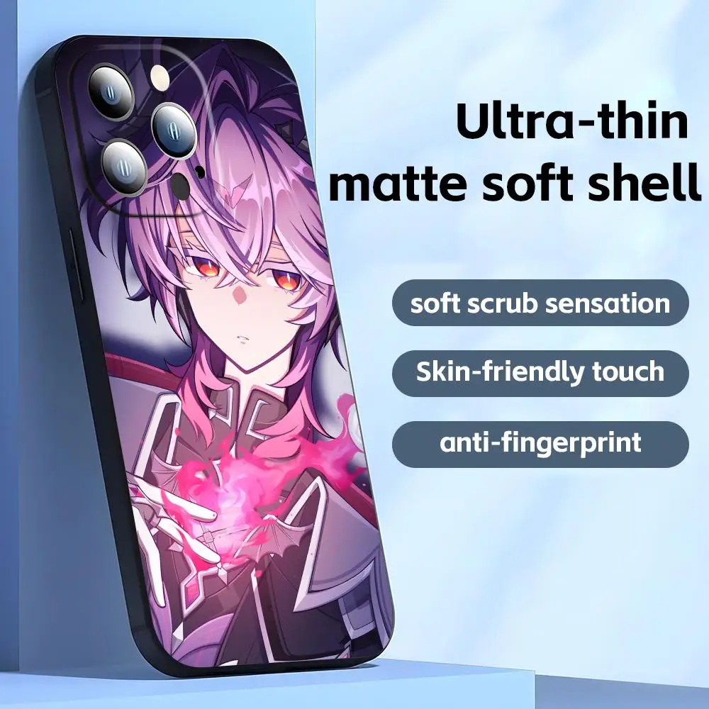 Genshin Impact Durin Shockproof Soft Black Phone Case