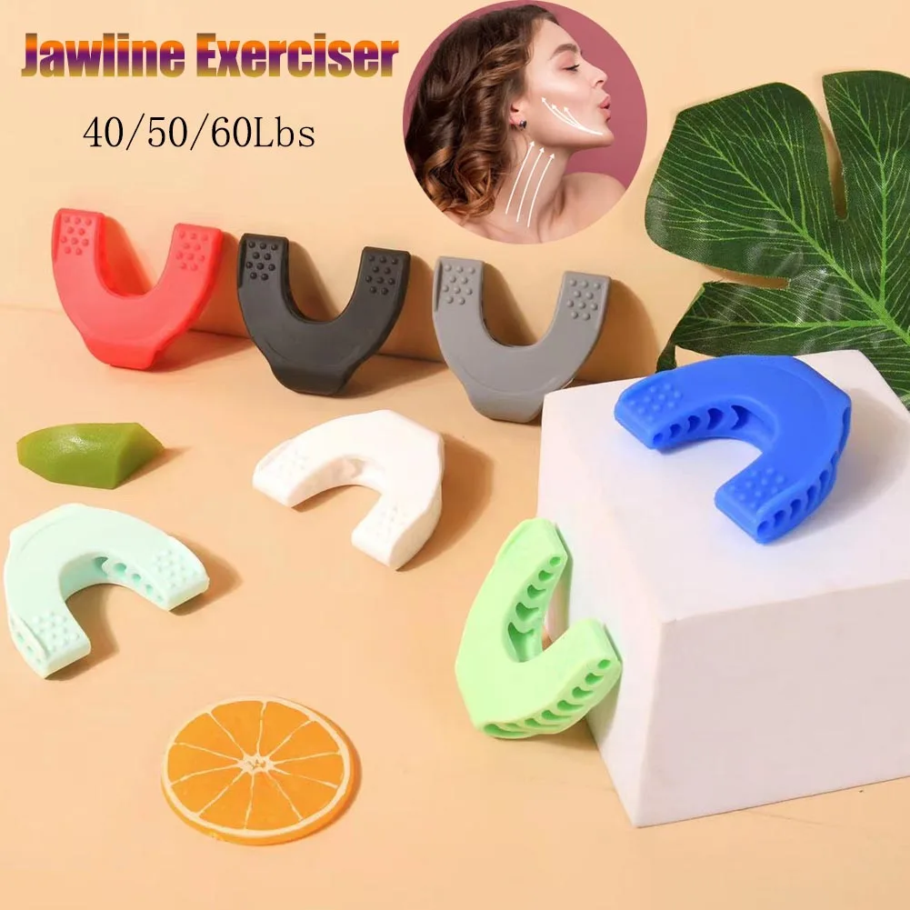 40/50/60lbs Jaw Exerciser Neck Toning 2Pcs jaw exerciser chin line exerciser