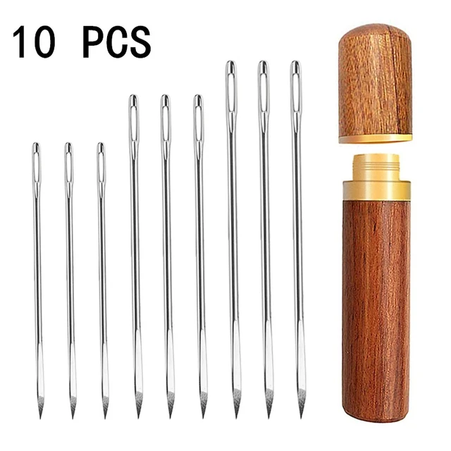 Stainless Steel Sewing Tool Accessories  Leather Needles Hand Sewing -  12pcs/set - Aliexpress