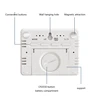 Electronic Wall Clock Large Display Digital Wall Clock Battery Powered Suction Designs for Fridge Mount Clocks 5