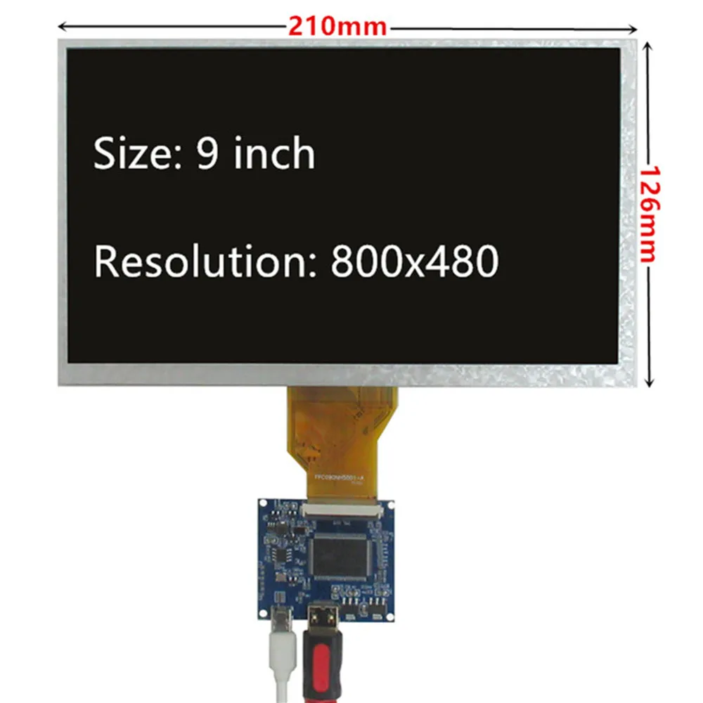 Polegada Tela Lcd Monitor Driver Placa de Controle para Banana Framboesa Laranja pi Mini Computador pc 6.5 10.1 - Imagem 6