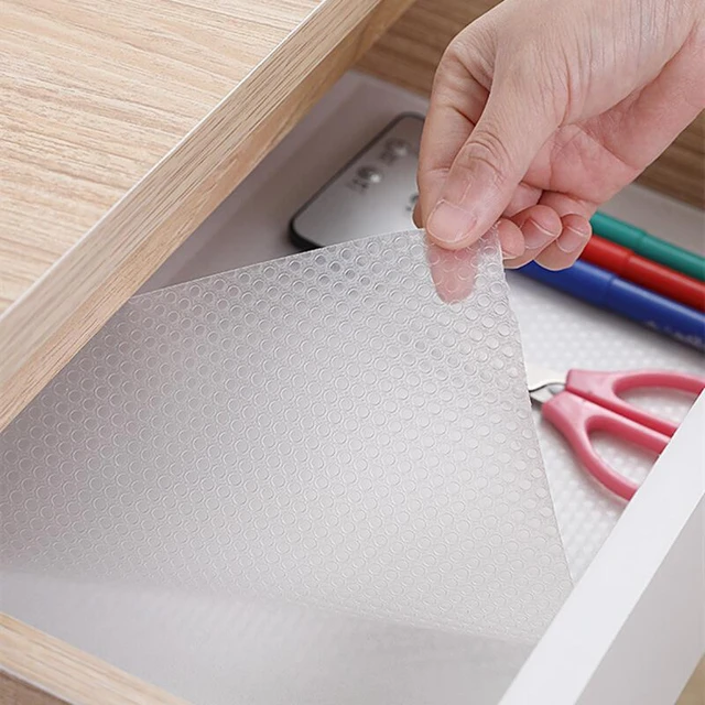  Drawer Liners, Kitchen Shelf Liner EVA Anti-Slip Non-Adhesive  Waterproof Washable Cupboard Cabinet Liner Refridge Locker Mats Sink  Protector