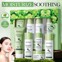 5 pièces/ensemble BIOAQUA Centella Asiatica, ensembles de soins de la peau, nettoyant visage hydratant, crème visage, sérum, kit de soins de la peau anti-âge 1