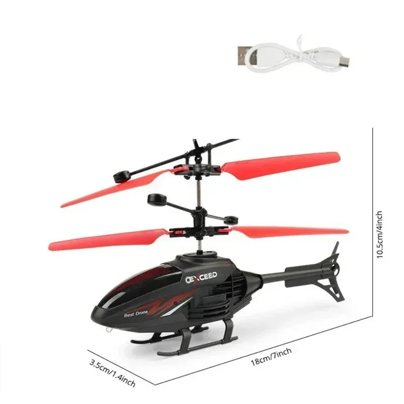 Mini RC Dronas Įkraunamas Vaikams - Šviečiantis Sraigtasparnis Žaislas