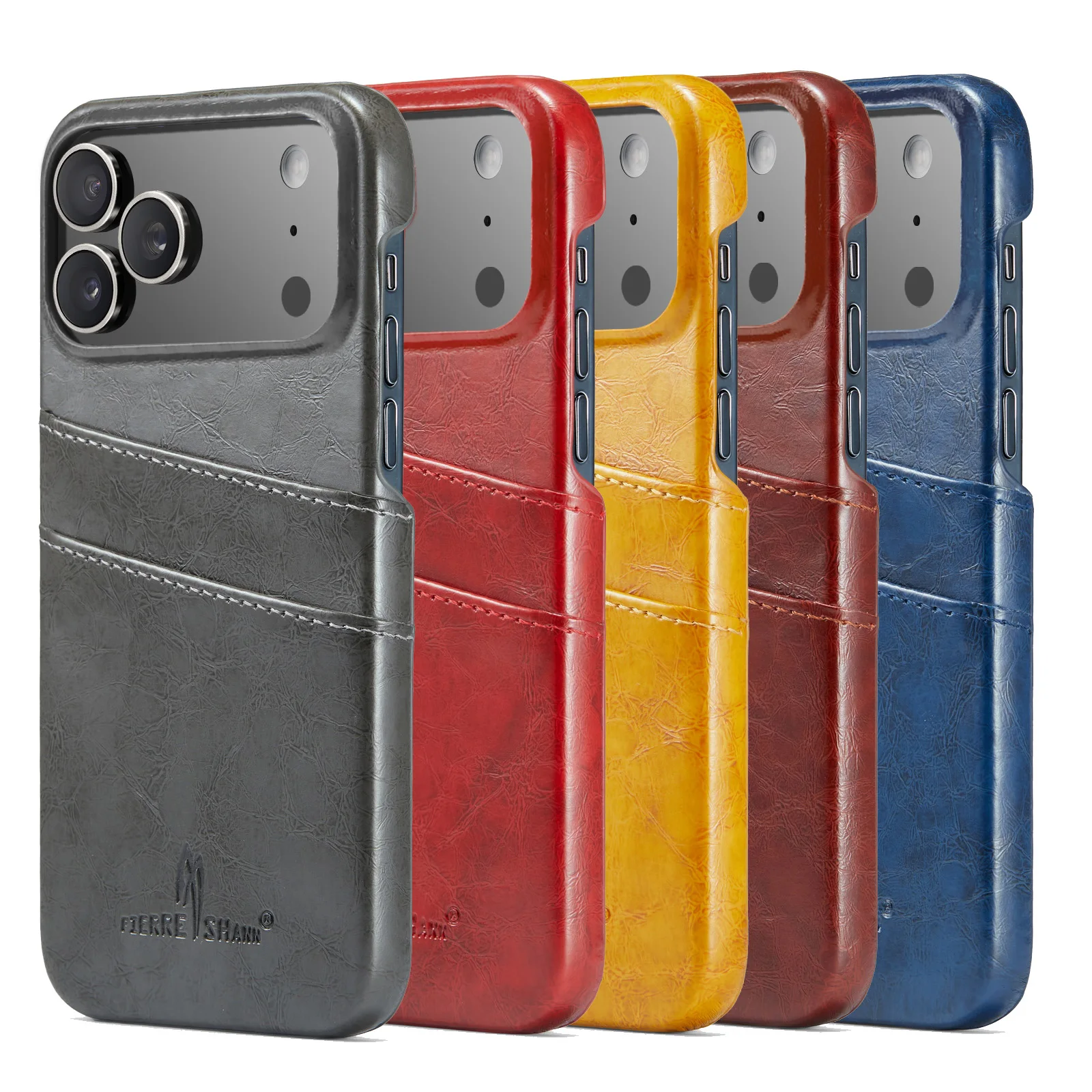 Luxurious Leather Wallet Phone Case with Card Slots and Shockproof Protective Cover