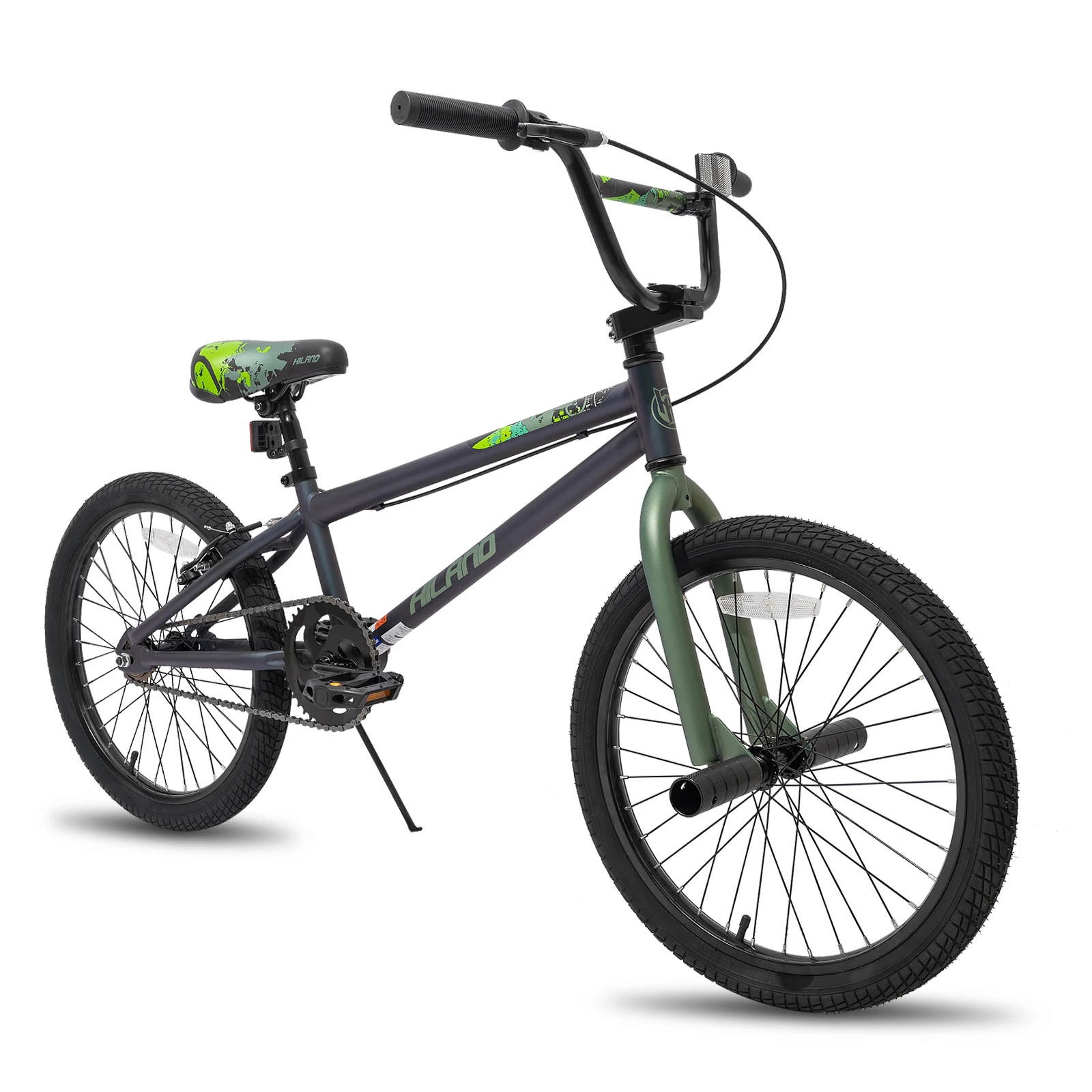 Hiland bmxバイク20/24/26インチの初心者レベルから上級者向けの2つのペグを備えた高度なライダー,複数の色の無料スタイル