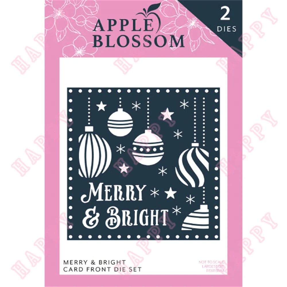 

Metal Cutting Dies Christmas Merry And Bright DIY Scrapbooking Envelope Diary Photo Album Paper Cards Decorative Craft Embossing