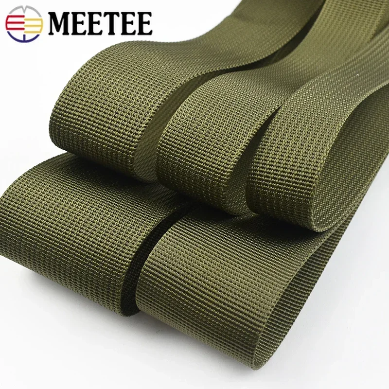 Durable Army Green Nylon Webbing Tape for DIY Sewing and Craft Projects