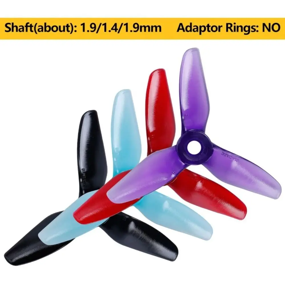 2Pairs Durable PC Prop T3X3X3 Propeller 3 Blades Drop-proof 3030 3-Blade Props 3inch Forward and Reverse Propeller Drone CineLog
