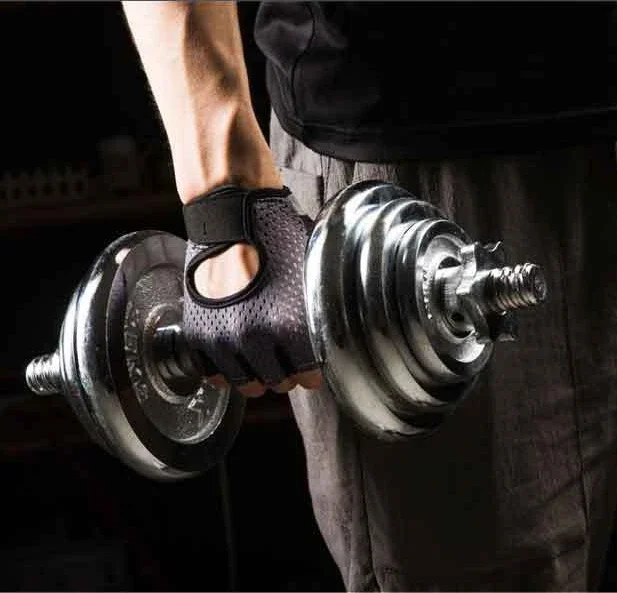Weightlifting Gloves Women Men Fitness Gym Gloves Half Finger Breathable Non-slip Gel Pad Bodybuilding Training Dumbbells