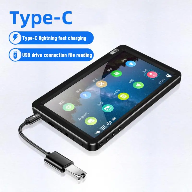 MP4 Player Bluetooth 7.0 Full Touch Screen FM Recorder Browser E-book Recording Walkman HiFi Sound Music