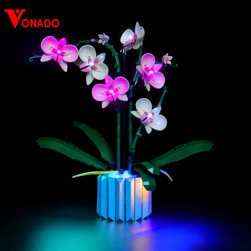 Vonado LED Light Kit for 10311 Orchid Building Blocks Set (NOT Include the Model) Bricks Toys For Children