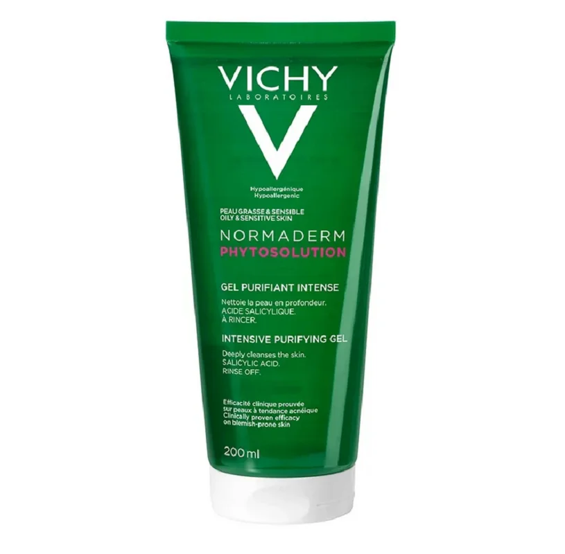 

Vichy Normaderm Phytosolution Cleanser Gentle Cleaning Grease Remove Makeup Oil-Control Soothing Moisturizing Skin Care 200ml