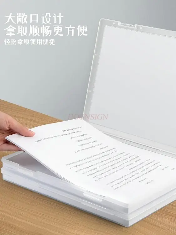 3개 파일 홀더, 파일 선반, 파일 프레임, 투명 파일 상자, 보관 상자, 투명 데스크탑 보관 및 정리 도구