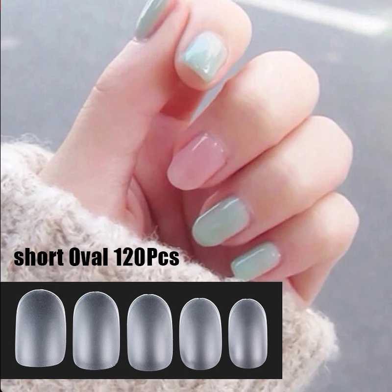 120 Short Gel Nail Tips in Various Shapes & Sizes