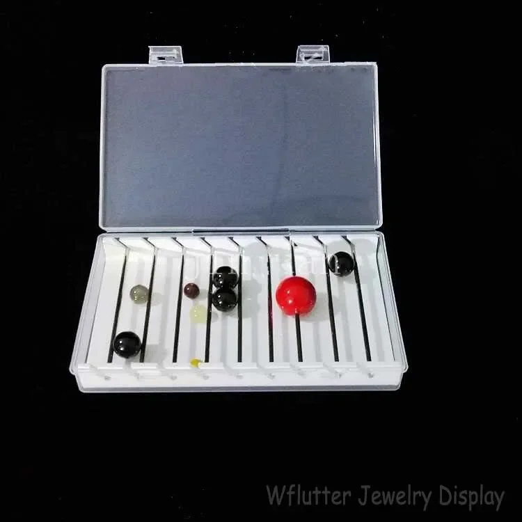 Acrylic Box Charm Beads Bracelet Ring Holder Jewellery Organizer Jewelry Tray Diy Finding Display Stand Storage Case Rack