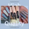 6PCS/Set Colorful Gorgeous Gel Nail Polish Kit Autumn Series Sparkling Shinning Manicure Soak Off Black White Nails Art Varnish 4
